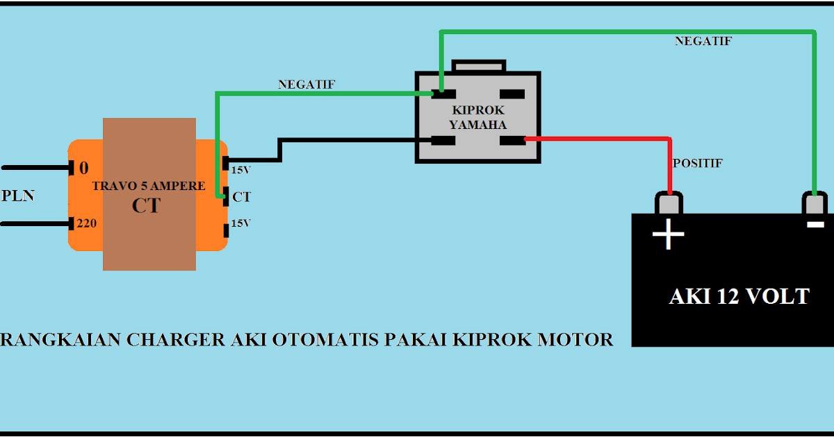 Cara Membuat Cas Aki Otomatis Dengan Kiprok. Cara Membuat Charger Aki Pakai Kiprok Motor