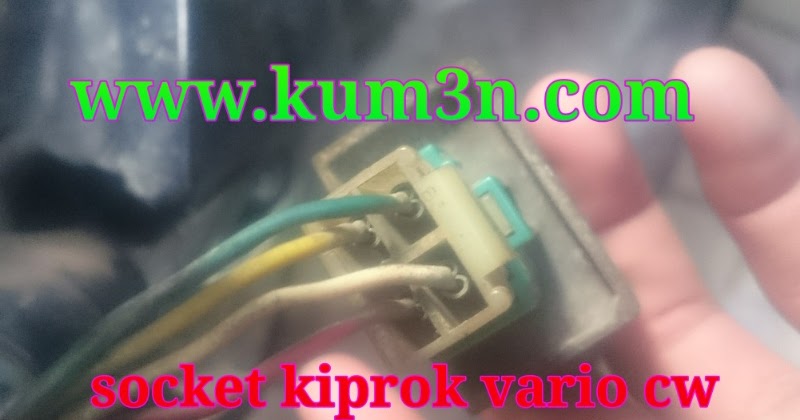 Warna Soket Kiprok Vario 110 Karbu. Rangkaian Kabel Kiprok Vario 110