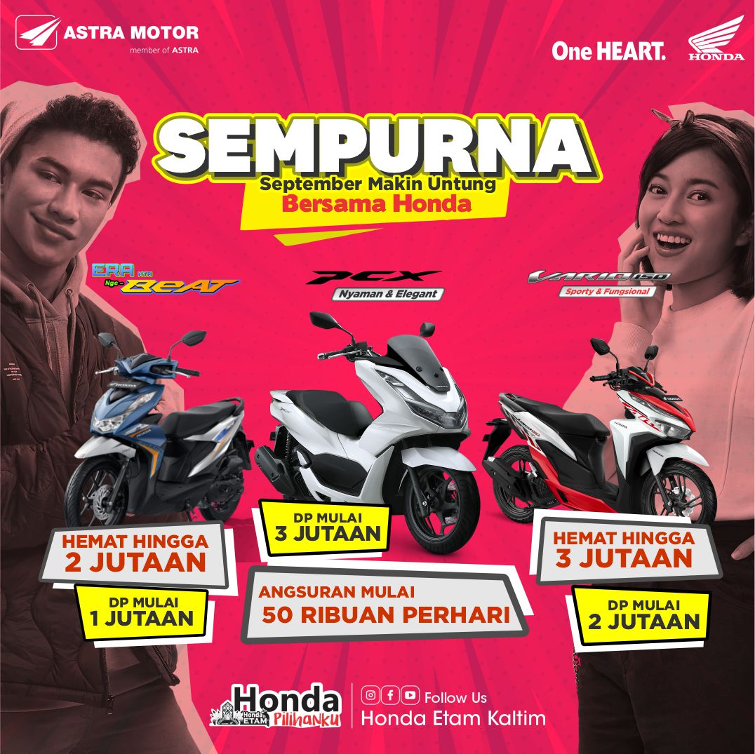 Dp Honda Pcx. Promo SEMPURNA Astra Kaltim 2, DP Honda PCX Rp 3 Jutaan