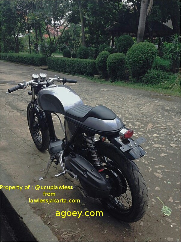 Mio Cafe Racer. Modifikasi Yamaha Mio Cafe Racer.. Keren Sob..!!!