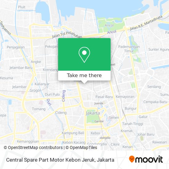 Kebon Jeruk 3 Spare Part. How to get to Central Spare Part Motor Kebon Jeruk in Jakarta Barat