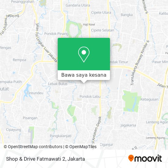 Shop And Drive Fatmawati. Cara ke Shop & Drive Fatmawati 2 di Jakarta Selatan menggunakan