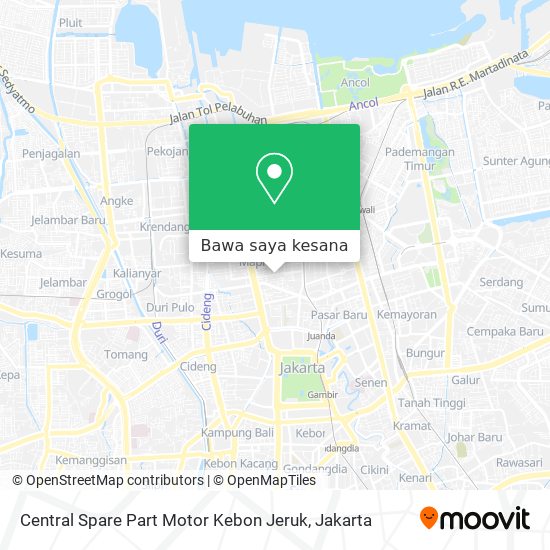 Toko Spare Part Motor Kebon Jeruk. Cara ke Central Spare Part Motor Kebon Jeruk di Jakarta Barat