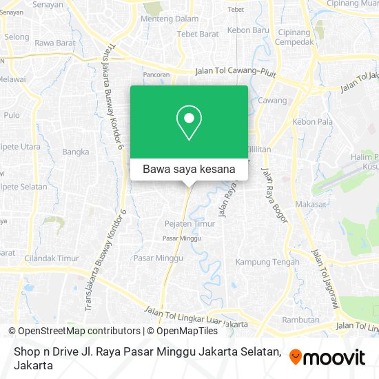 Shop N Drive Depok. Cara ke Shop n Drive Jl. Raya Pasar Minggu Jakarta Selatan