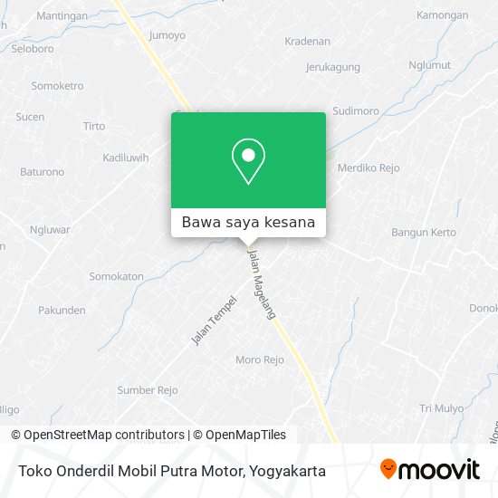 Toko Onderdil Mobil Jogja. Cara ke Toko Onderdil Mobil Putra Motor di Sleman menggunakan