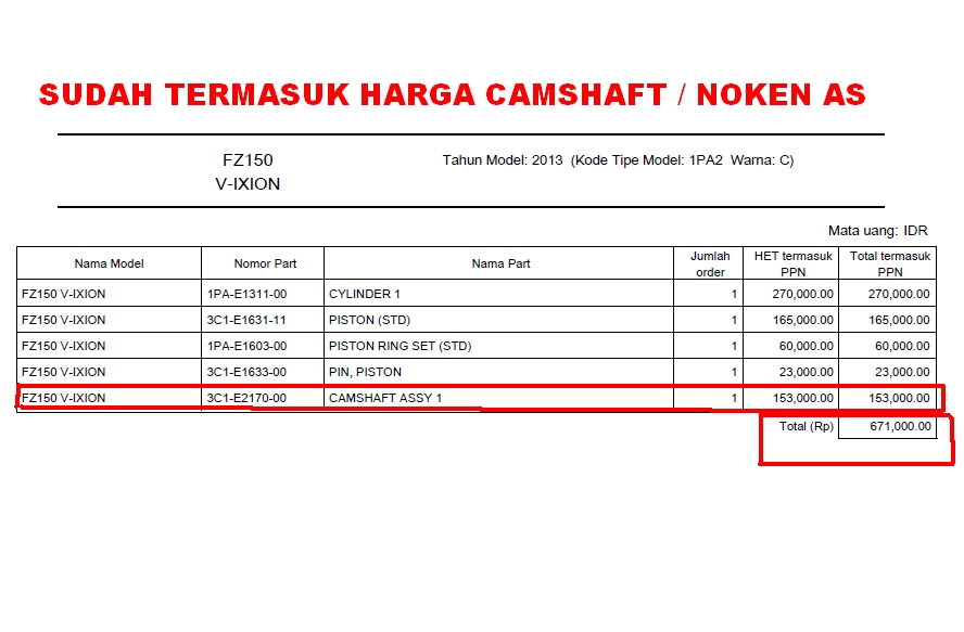 Harga Stang Seher Jupiter Mx 2006. Upgrade Jupiter MX Jadi 150cc – Aripitstop.com