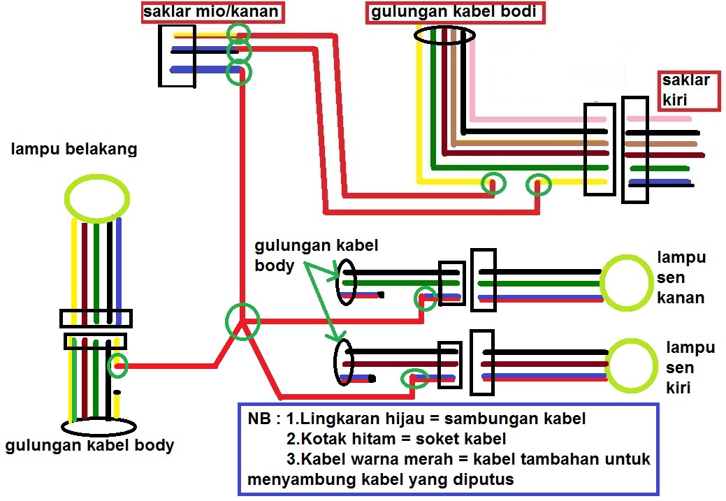 Diagram Kelistrikan Xeon Gt 125. Tips Pasang Saklar Lampu Untuk Motor Baru.(Part 2) Diagram