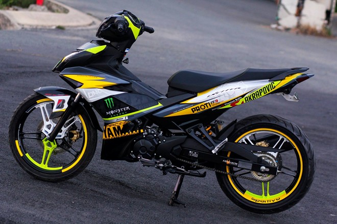 Cat Vixion Keren. Hanya Dengan Modal Cat, Exciter Jadi Keren Habis