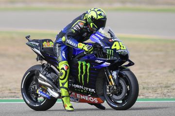Hasil Kualifikasi Motogp Aragon 2019. Valentino Rossi Mengaku Senang Presiden Yamaha