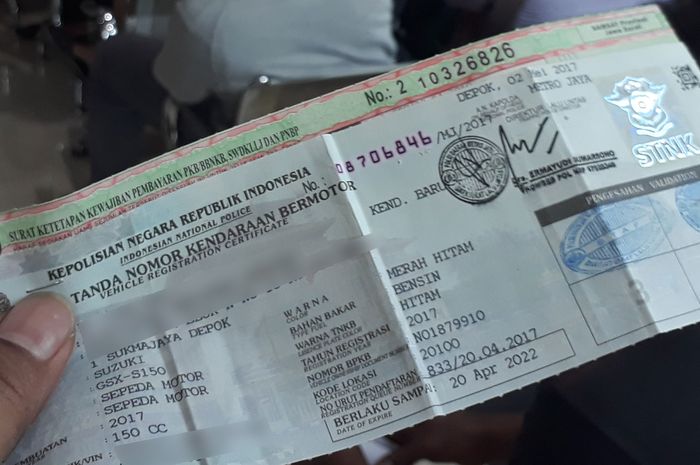 Cara Mengurus Stnk Hilang Bukan Atas Nama Sendiri. STNK Motor Masih Atas Nama Orang Lain Hilang, Begini Cara