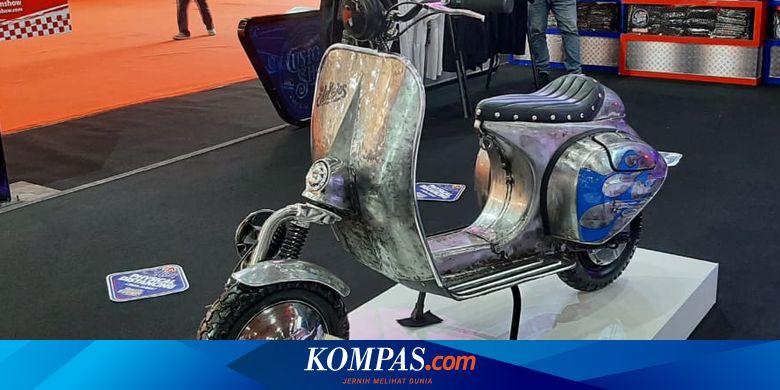 Harga Lampu Belakang Vespa Sprint. Vespa Sprint Listrik Elders Garage di IIMS Hybrid 2021