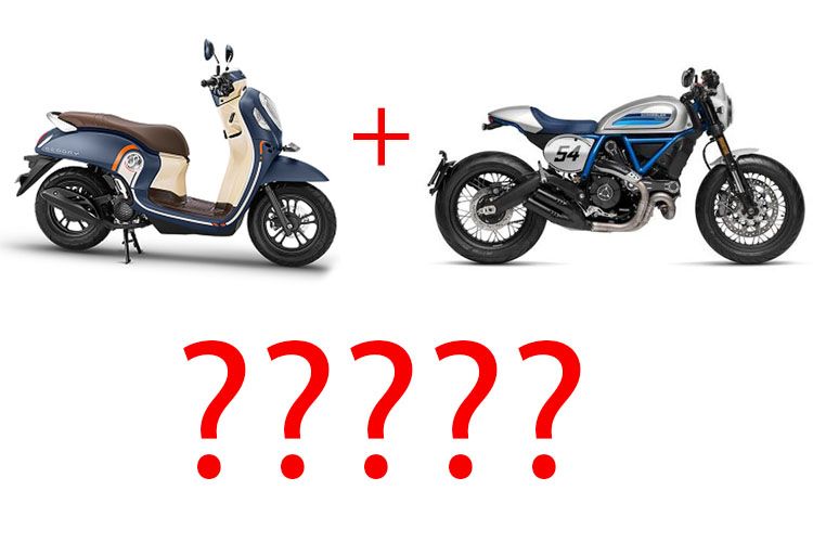 Scoopy Cafe Racer. 5 Custom Scoopy Cafe Racer Paling Kece dan Low Budget, Nomor
