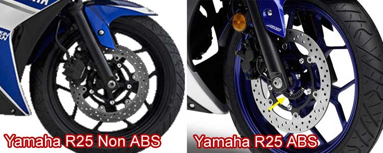 Perbedaan R25 Abs Dan Non Abs. perbedaan Yamaha R25 ABS dan Non ABS – autobitblog