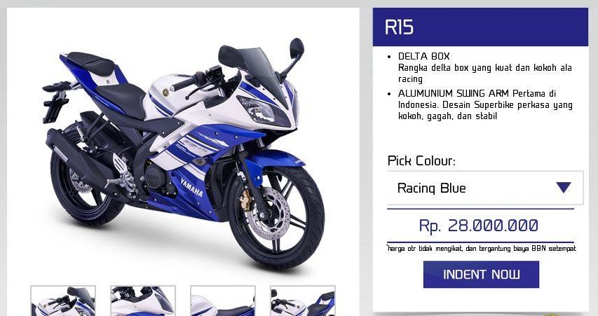 Yamaha Yzf-r15 Harga Otr. Harga Yamaha R15 Mulai 28 Juta Rupiah OTR