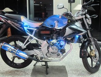 Lampu Variasi Motor Kedap Kedip. Lampu Yamaha V-ixion Kedap-kedip