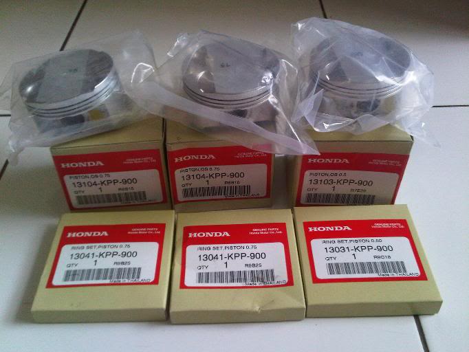 Tinggi Piston Tiger Dan Cbr. Piston CBR 150 R , part favorit untuk bore up [ hati-hati banyak part
