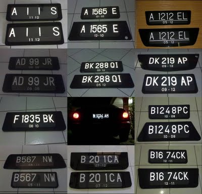 Bahan Plat Nomor. Usaha Pembuatan Plat Nomor Kendaraan