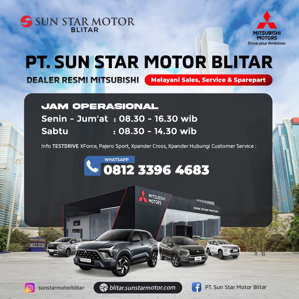 Buka Dealer Motor. JAM BUKA DEALER MITSUBISHI PT. SUN STAR MOTOR BLITAR