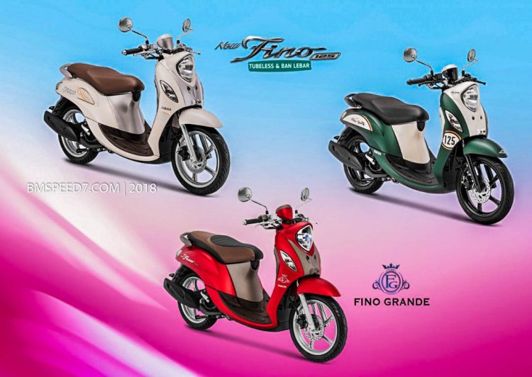 Tipe Motor Fino. 7 Warna Baru Yamaha Fino 2019 Tipe Premium, Sporty dan Grande