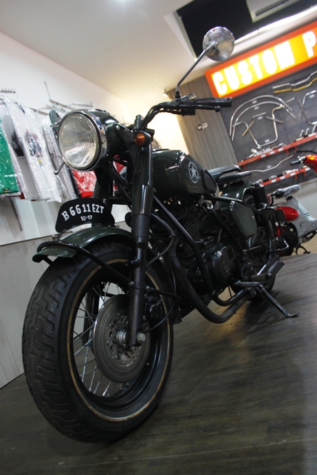 Rangka Thunder Trail. Gaya Militer pada Suzuki Thunder 250