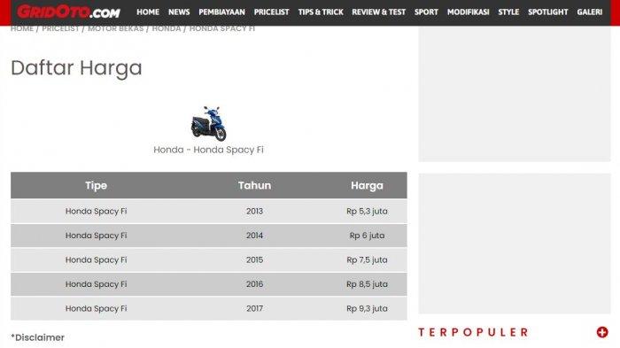 Berapa Harga Honda Vario Bekas. Berikut Daftar Harga Motor Matik Honda Bekas, dari Beat, Vario