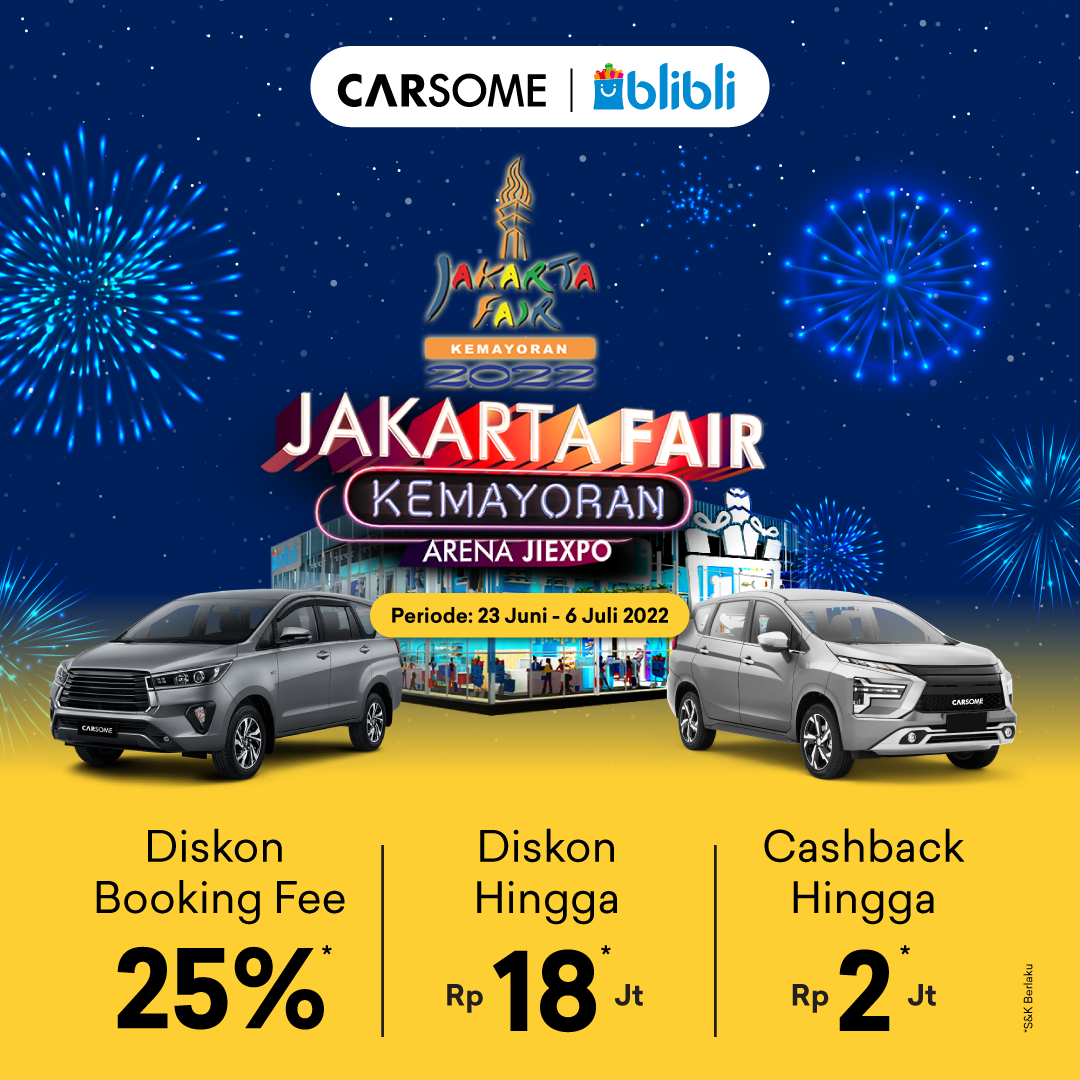 Pameran Mobil Di Prj. CARSOME X Blibli Hadir di PRJ Dengan Segudang Promo