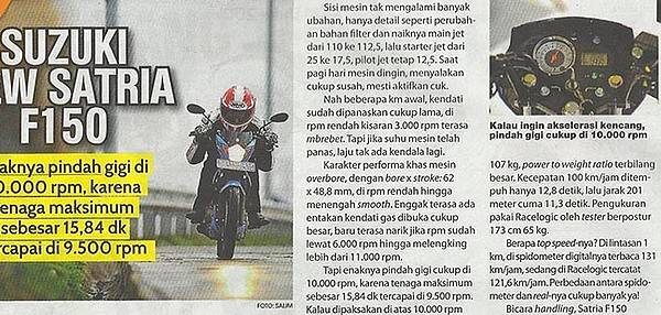 Top Speed Fu. Test akurasi speedo, top speed dan akselerasi new Satria F150