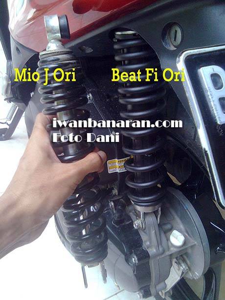Shock Belakang Mio J. Shockbraker Mio J terlalu keras?. Tips berikut bisa dicontoh