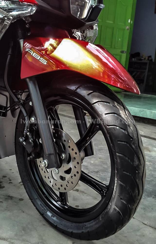 All New Soul Gt 125 Blue Core. Yamaha new Soul GT 125 blue core.....wah, ban ukuran 120 ditelan