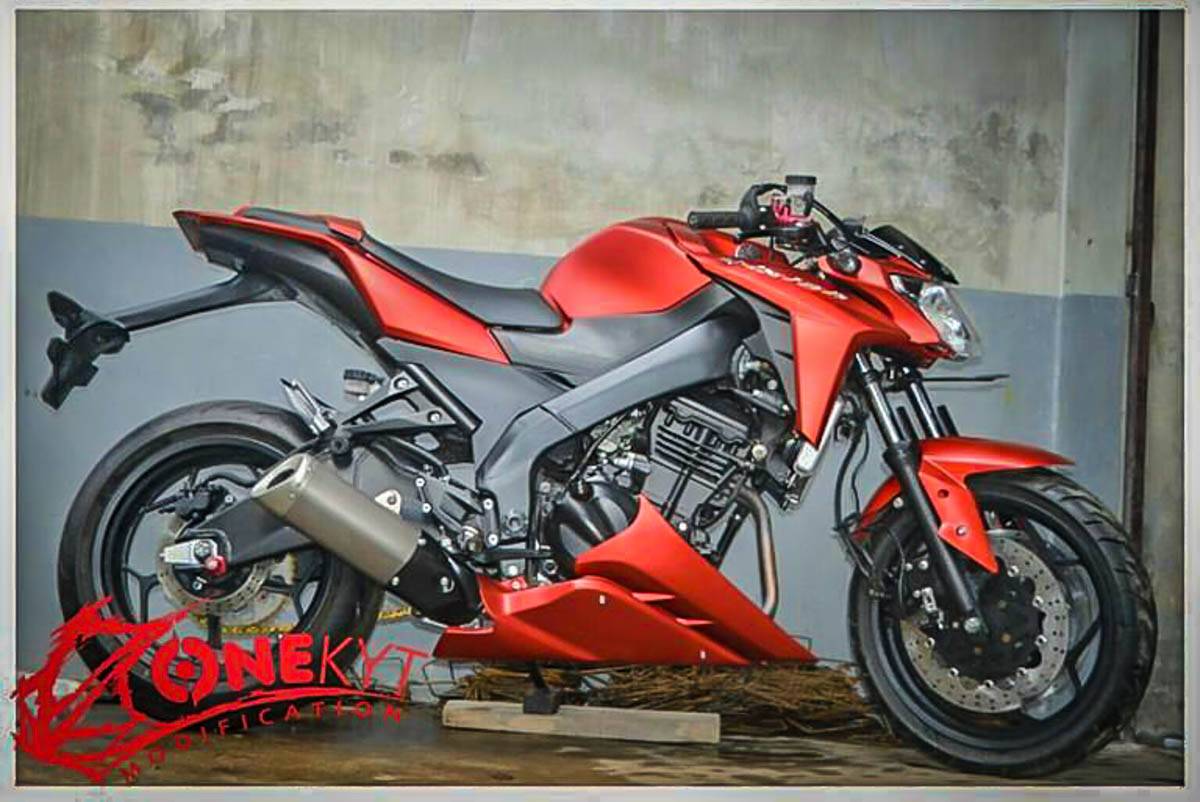 Vixion Modif Ninja. Yamaha Vixion bermesin Kawasaki Ninja 250. Ediann cadazzz ki