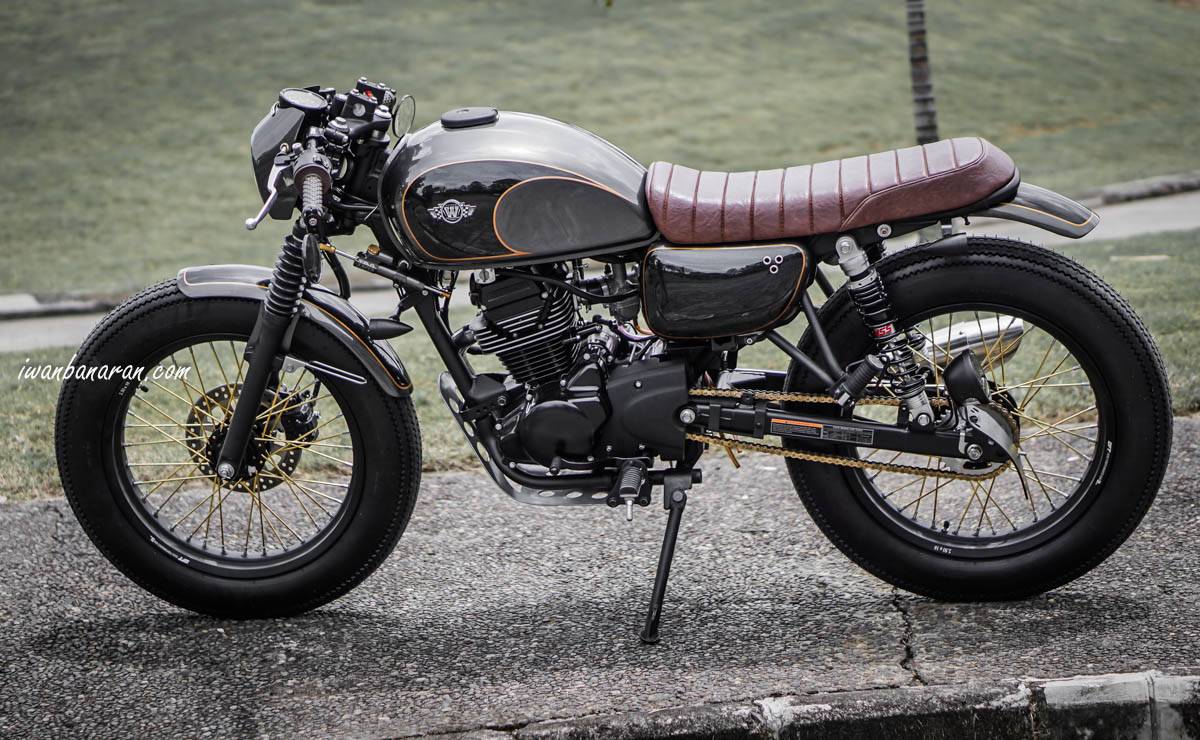 Modifikasi W175 Cafe. Modifikasi Kawasaki W175 Cafe Racer, gantengnya ora ketulungan