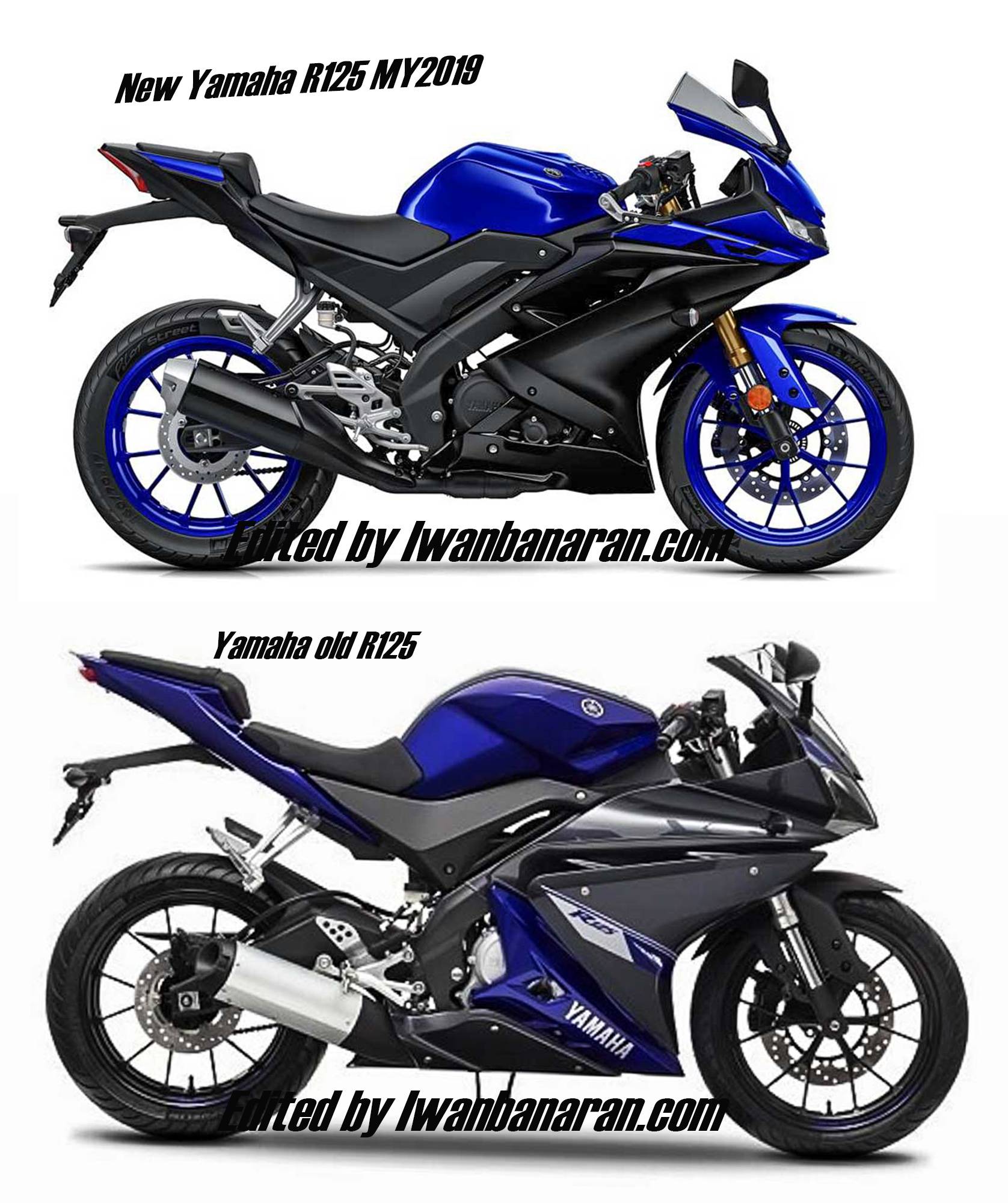 New Yamaha R125. Perbandingan head to head Yamaha new R125 vs Old R125, beda