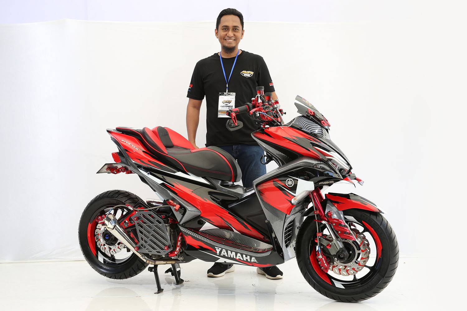 Modifikasi Aerox Hijau Stabilo. CustoMAXI Makassar, modifikasi Yamaha Aerox 150 nya sangarrrr