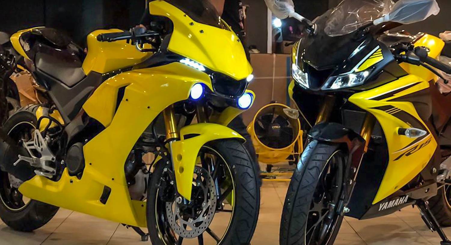 Modif R1m. Modifikasi : Yamaha R15V3 berubah menjadi R1M, ini sih edian