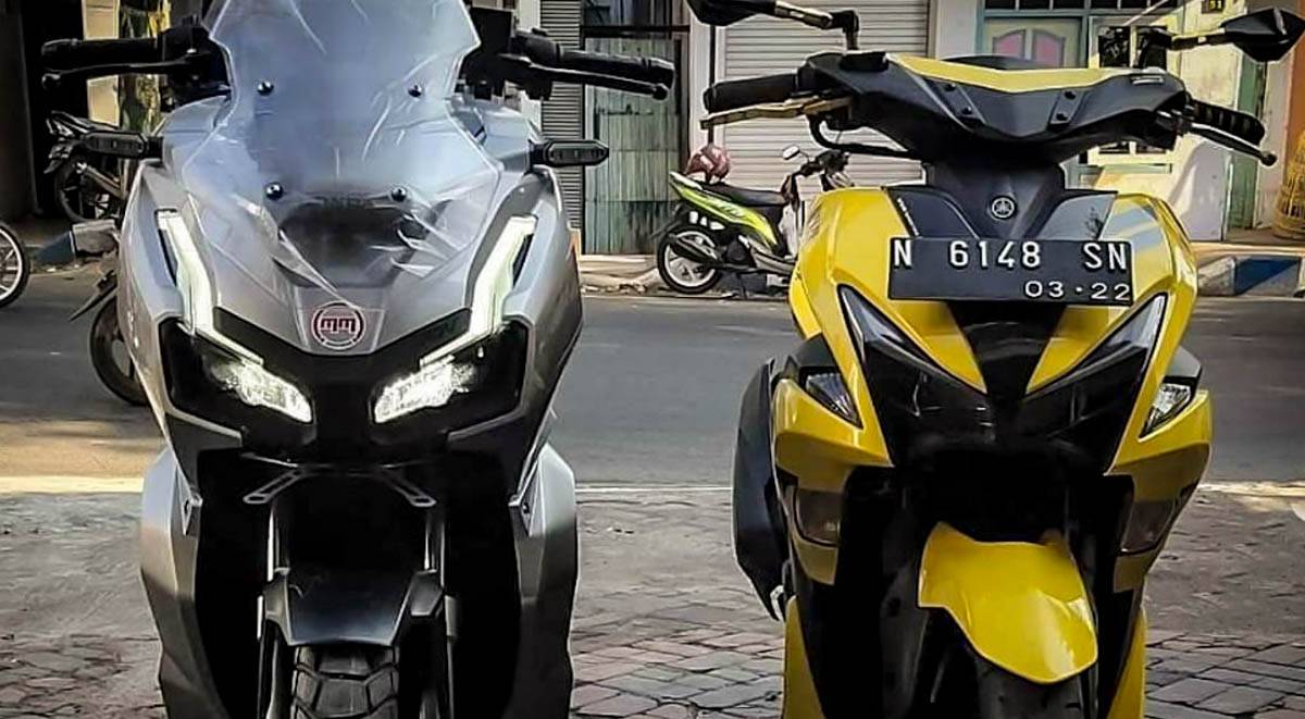 Aerox 155 Vs Adv 150. [Foto] Komparasi body Honda ADV-150 vs Yamaha Aerox 155