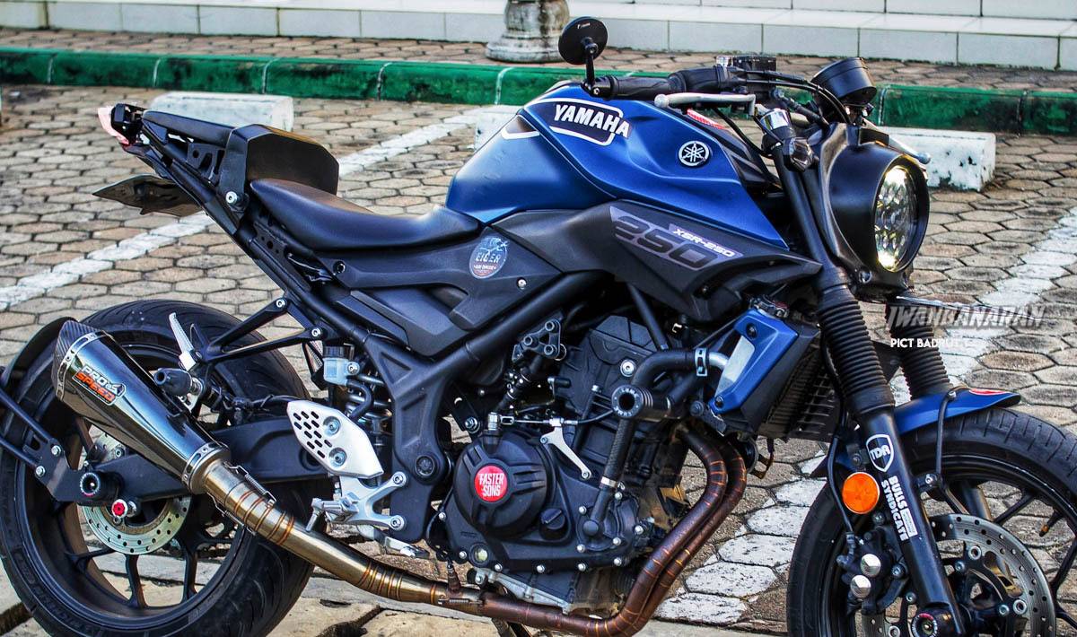 Modifikasi Yamaha Mt 25. Modifikasi Yamaha MT25 Retro Modern, XSR155 dijamin minder