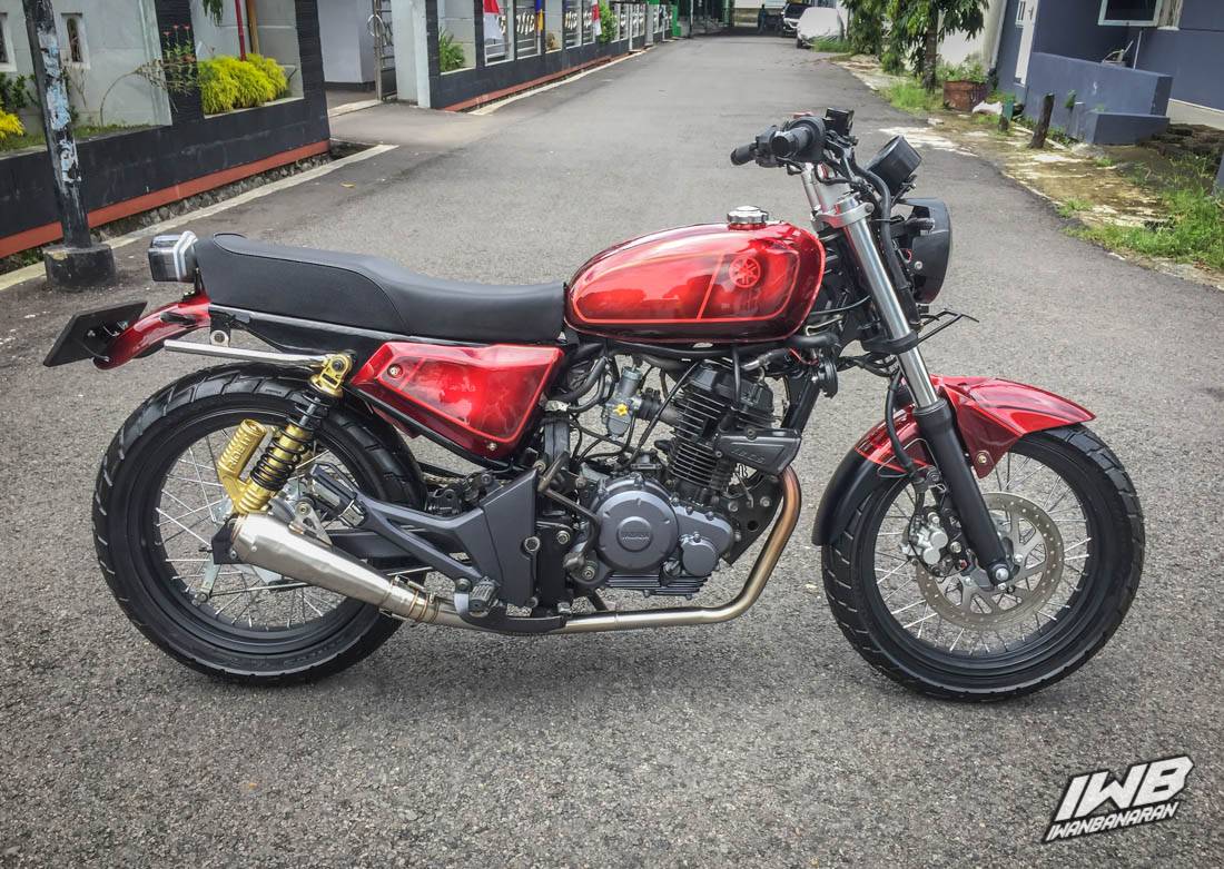 Motor Modif Retro. Modifikasi : Yamaha Byson berubah menjadi motor retro, ini baru