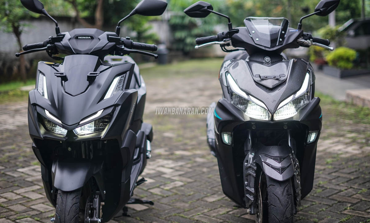 Vario Vs Aerox. Adu ganteng New Vario 160 vs Aerox 155 full accessories GMA