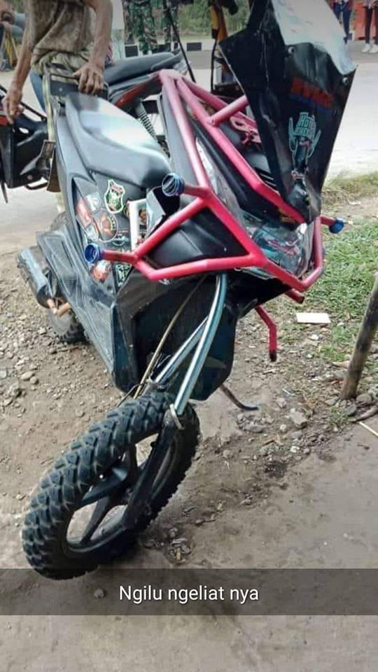 Beat Shock Tinggi. Beat Modif Shock Depan Tinggi Akhirnya 2 Asnya Bengkok Melintir