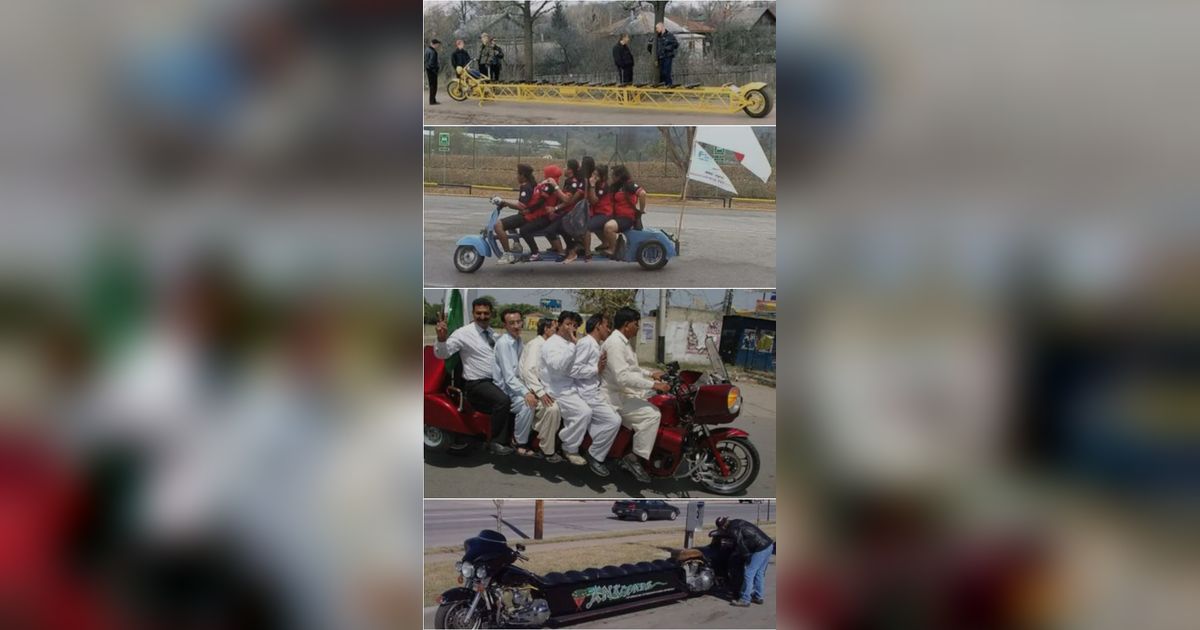 Motor Jok Panjang. FOTO: Motor-Motor Unik dengan Modifikasi Jok Terpanjang, Ini