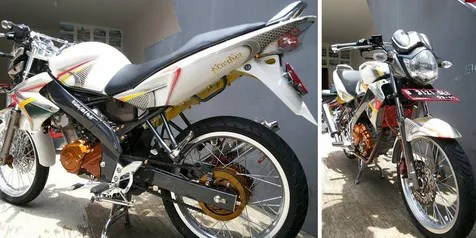 Modifikasi Vixion Warna Biru. Modifikasi Vixion Minimalis Tapi Manis