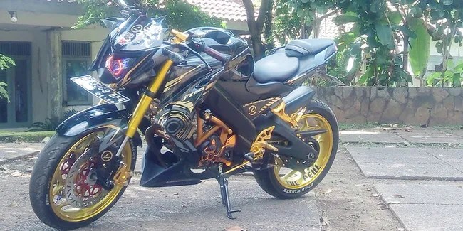 Harga Shock Depan Vixion Modif. Peul, Vixion Modif Street Fighter Karya Bokap