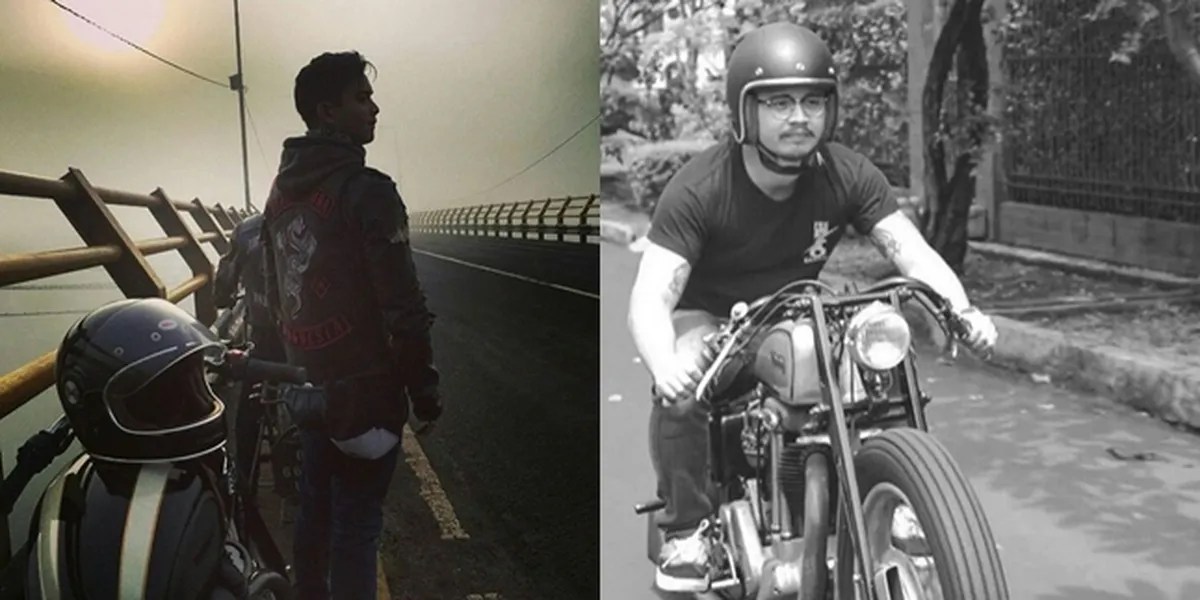 Gaya Foto Naik Motor. FOTO: Naik Motor Gede Klasik, Ini Gaya Keren Ala Derby Romero