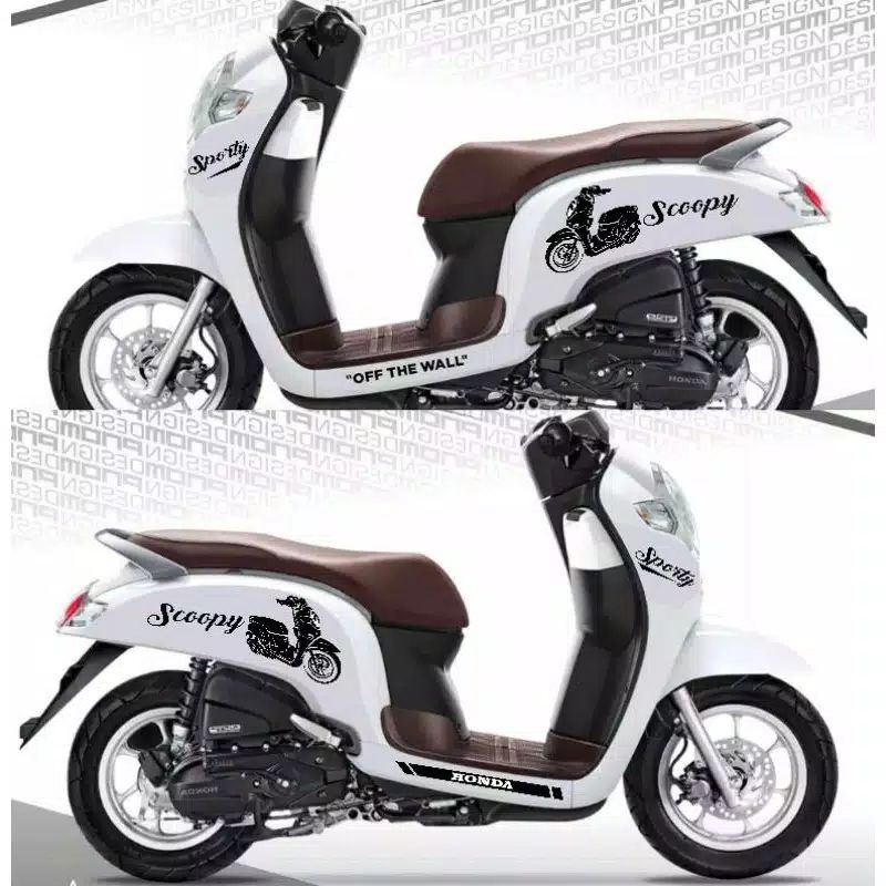 Skotlet Motor Scoopy Hitam. Skotlet Motor Scoopy Hitam Putih