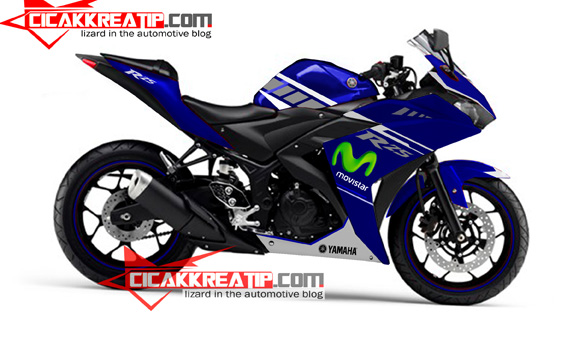 R25 Biru Modif. Modifikasi Yamaha R25, Satu Warna Cukup :D