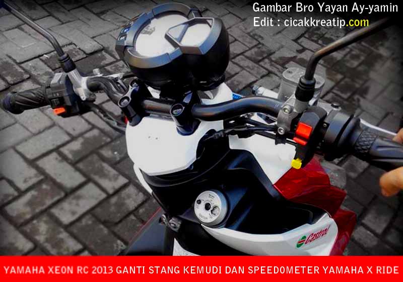 X Ride 115 Modif. Modif Yamaha Xeon RC Pakai Stang Kemudi dan Speedometer