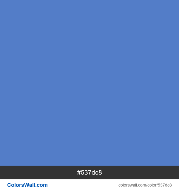 Warna Cyan Blue. #537dc8 Informasi warna HEX Cyan-Blue Azure