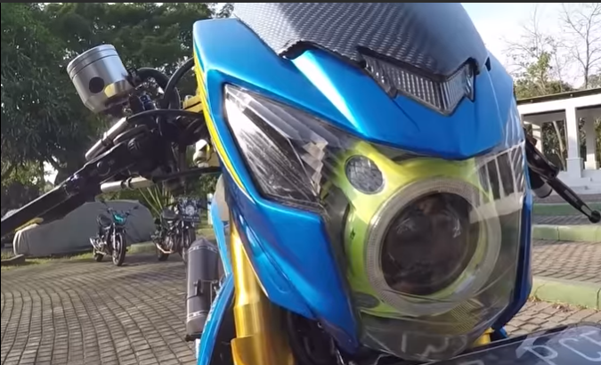 Satria Modif Trail. Modifikasi Satria 2 Tak Ini Bikin Deg-Degan : Sederhana Sampai