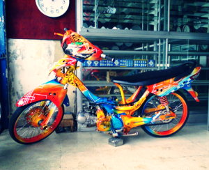 Modif Motor Supra Fit Lama. Supra Fit Modifikasi Masa Kini, Cocok Untuk Yang Hobi Modif Motor