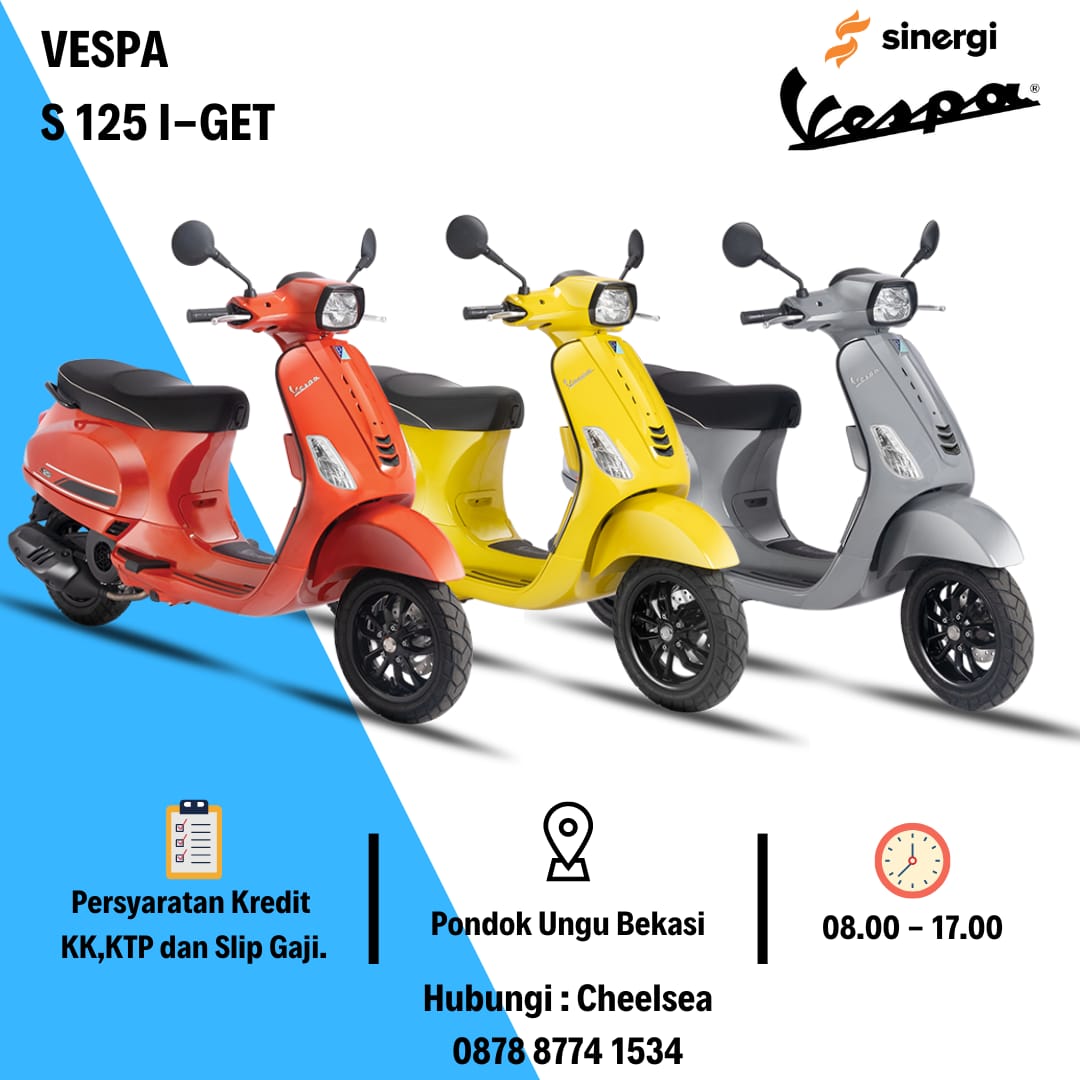 Vespa Tipe S. NEW S 125 I-Get